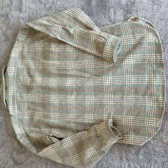 Pendleton wool houndstooth check vintage button down with flaws - Picture 10 of 10